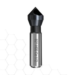 Countersink Drill Bit, TiAlN Coated M35 Cobalt 82 Degree Point Angle, 3/8" Round Shank, 1/2" Body Diameter Counter Sinker Drill Bits for Metal Wood Copper Plastic Resin