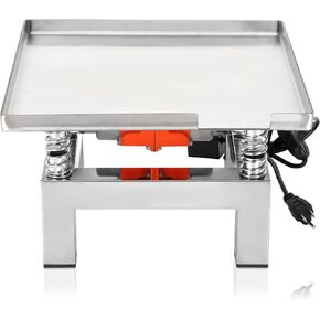 35×35cm Concrete Vibration Table, 110V Small Vibrating Test Bench Stainless Steel 44 lbs for reducing material gaps and increasing concrete compactness