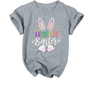 Baby Easter Shirt Trade Brother Sister for Easter Eggs Tshirt Toddler Bunny Short Sleeve Cotton Tops