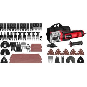 AVID POWER 3.5-Amp Oscillating Multi Tool with 4.5°Oscillation Angle Bundle with 112Pcs Oscillating Saw Blades