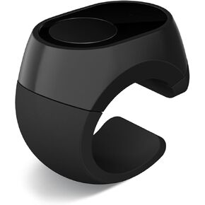 صفحة Bluetooth Page Turner Ring Scroller لـ Kindle ، مصراع الكاميرا المجاني ، وتسجيل الفيديو وموسيقى وحدة التحكم عن بُعد ، والتحكم عن بُعد لـ iPhone & Android (أسود)