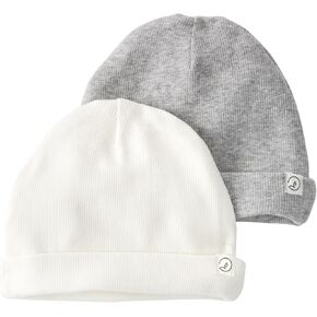 little planet by carter's Baby 2-Pack Caps Made with Organic Cotton