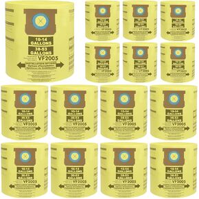 12 Pack Vacuum Bags Compatible for Shop Vac 10-14 Gallon,Type F 90662 9066200 9066233 Type I 90672 9067200 9067233 VF2005 Disposable Fine Dust Collection Bags