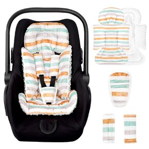 TANOFAR Car Seat Head Support Baby - Infant Car Seat Insert for Newborn Girls Boys - Soft Carseat Head Support for Infant - Newborn Carseat Insert for Car Seats, Strollers, Swings, Bouncer (Animal)