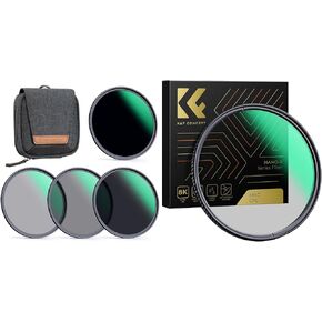 67mm ND4/ ND8/ND64/ND100/ CPL Lens Filter Kit (5 Pcs) Fixed Neutral Density Filter, Circular Polarizing Filter with 28 Multi-Layer Coated for Camera Lens