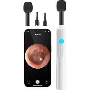 OTTOLIVES Baby Ear, Nose, Throat Examination Set with HD Camera, Home ENT Scope with 6LED Light, Ear Checker Tool, Baby Healthcare and Grooming Kit, Registry Essential Kit
