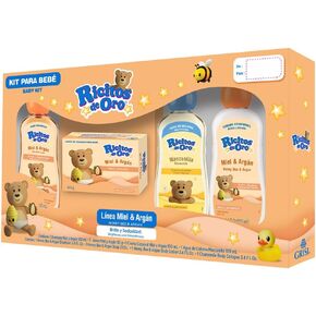 Ricitos de Oro Travel Kit, 4 Pieces, White