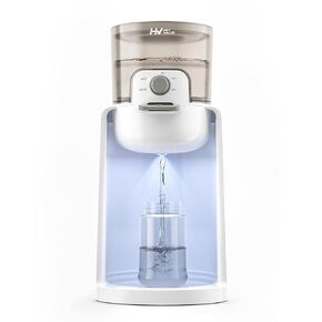 Water Warmer, HEYVALUE Instant Baby Bottle Warmer, Fast Formula Maker Instantly Dispenses with Night Light, 24/7 in 3 Temperatures Control, Detachable Tank Ivory