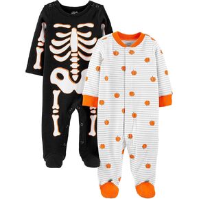 أفراح بسيطة من قبل Carter's Baby 2-Pack Halloween Cotton Cotton Sleep and Play