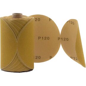 Gritly - 6" PSA DA Sanding Discs - Adhesive Backed Sandpaper Discs - Attachement for Orbital Power Sanders - Sandpaper Roll - Automotive, Wood & Metal Working (180 Grit)