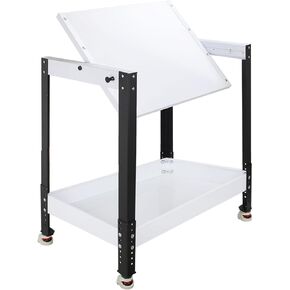 28.3" x 20.4" Flip Top Tool Stand with Wheels Holds 400 LBS, Flip Top Benchtop Machine Table Adjustable Height, Flipping Stand Workbench