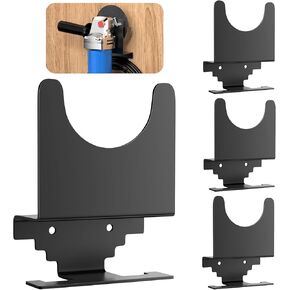 Angle Grinder Holder 4 PCS, Angle Grinder Stand with Discs Hook Rack & Cord Hanger, Wall Mount Power Tool Storage Rack/Bracket/Organizer for Cutters Polishers, Garage and Workspace