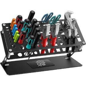 FPVERA Screwdriver Organizer Holder Angle and Height Adjustable Screwdriver Storage Rack for Desktop rc Repair Tool(Need Install)