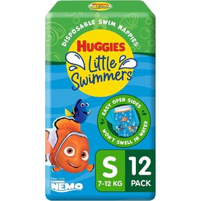 Disposable Swim Diapers, Swimpants, Size 3 Small (16-26 lb.), 12 Ct. (Packaging May Vary)