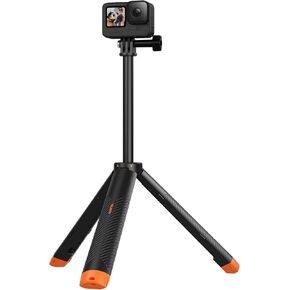 TELESIN°4 in 1 Floating Selfie Stick Hand Grip Tripod Waterproof Extendable Selfie Monopod for GoPro Hero 13, 12, 11, 10, 9, 8, 7, 6, 5, 4, 3, 3+、Insta360、DJI and Most Action Camera