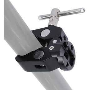 NICEYRIG Super Clamp Crab to Cold Shoe Mount, 1/4’’ Thread, Max. 50mm Jaw Grip Applicable for Power Bank Clamp, Tripod Mount Phone Holder, Vmount Battery Plate - 608