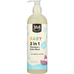 365 by Whole Foods Market, Shampoo Body Wash 2 In 1 Baby & Up Lavender Honey, 16 Fl Oz