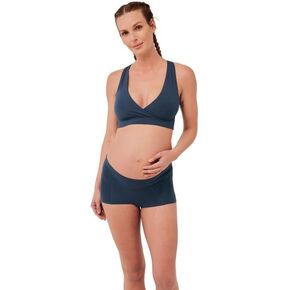Pact Organic Cotton Maternity Nursing Bralette for Breastfeeding - Stretchy, Wireless