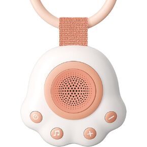 Portable White Noise Sound Machine for Baby and Kids | Baby Sleep Soother for Stroller, Car Seat, Travel with 33 Soothing Sounds | Registry Gift | Shower Gift (White)