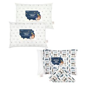 KeaBabies 2-Pack Toddler Pillow and Toddler Pillowcase for 13X18 Pillow - Kids Pillows, Soft Cotton Toddler Pillows for Sleeping - Toddler Pillow Case for Boy, Kids