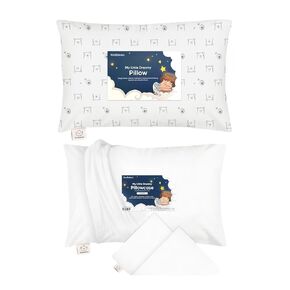 KeaBabies Toddler Pillow with Pillowcase and Toddler Pillowcase for 13X18 Pillow - 13X18 Soft Cotton Toddler Pillows for Sleeping - Toddler Pillow Case for Boy, Kids