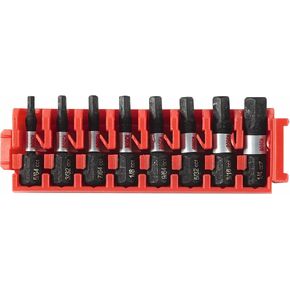 BOSCH ITDHV108C - 8 pc. Driven 1 in. Impact Hex Insert Bits with Clip for Custom Case System