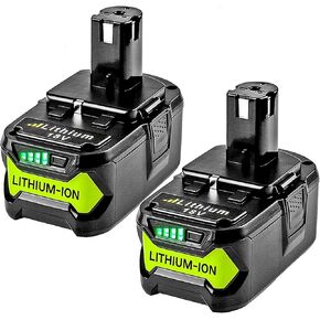 Upgraded 7.0Ah 2Packs P108 18V Battery Compatible with Ryobi 18V ONE+ Battery Replacement P108 P102 P103 P104 P105 P107 P109 P122 Cordless Tool Batteries Rapid Rechargeable Batteries with Indicator
