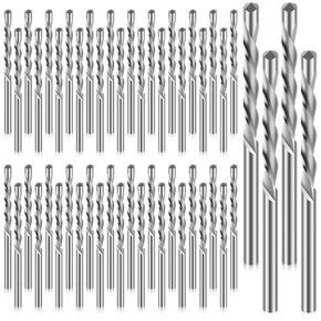 50Pcs Drywall Guide Point Cutting Bits, 1/8 Inch, M2 High Speed Steel, Spiral Saw Tip for Drywall & Woodworking (Gold)