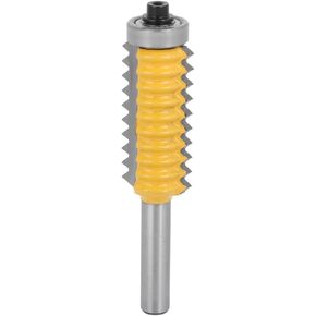 Bordstract 8mm Shank Finger Glue Joint Router Bit, Carbide Woodworking Milling Cutter Router Bit Multi Tooth Cutter for Wave Type Wood Milling(8x55)