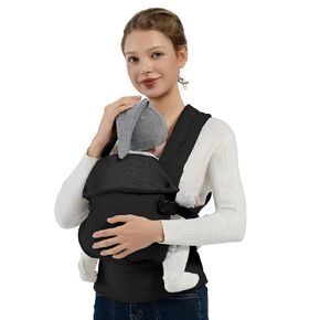 Baby Carrier Newborn to Toddler, Adjustable Toddler Carrier, Baby Holder Carrier, Kangaroo Infant Carriers with Widen Shoulder Straps, Black