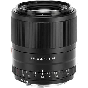 VILTROX 33mm f/1.4 F1.4 M STM Auto Focus APS-C Prime Lens Compatible with Canon EF-M Mount Mirrorless Cameras EOS M3 M5 M50 M50II M6 M6II M10 M100 M200