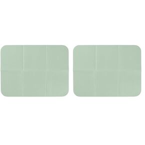 Ubbi On-The-Go Diaper Changing Baby Mat, Soft and Comfortable Diaper Bag Accessory Must Have for Newborns, Easy to Clean, Portable Folding Pad, Baby Traveling Accessories, Sage Green (Pack of 2)