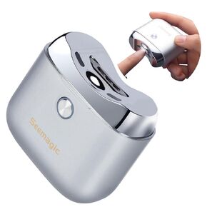 Electric Nail Clipper, 2 in 1 Automatic Electric Nail Clippers with LED Light & 2 Speeds, 2025 Upgraded Alloy Plate Nail Trimmer Gift for Senior Adults Students Baby