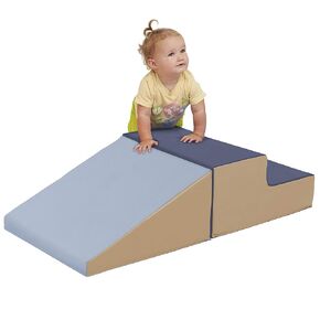ECR4Kids SoftZone Little Me Play Climb and Slide, Earthtone (2-Piece)
