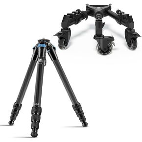 Sirui Photography Tripod Dolly ، عجلات ترايبود شديدة التحمل مع عجلة مطاطية 3 بوصة ، أرجل قابلة للتعديل ، 33 رطلاً قدرة Cameras Cameras Lighting Photo Lighting (AM-DF02)