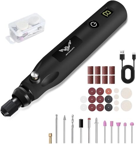 Mini Cordless Rotary Tool, USB Charging, 5-Speed Rotary Tool Set with 39 Accessories, Multi-Purpose 3.6V Power Rotary Tool for Sanding, Polishing, Drilling, Etching, Engraving, DIY Crafts in Saudi Arabia