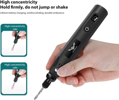 Mini Cordless Rotary Tool, USB Charging, 5-Speed Rotary Tool Set with 39 Accessories, Multi-Purpose 3.6V Power Rotary Tool for Sanding, Polishing, Drilling, Etching, Engraving, DIY Crafts in Saudi Arabia