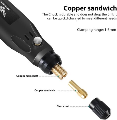 Mini Cordless Rotary Tool, USB Charging, 5-Speed Rotary Tool Set with 39 Accessories, Multi-Purpose 3.6V Power Rotary Tool for Sanding, Polishing, Drilling, Etching, Engraving, DIY Crafts in Saudi Arabia