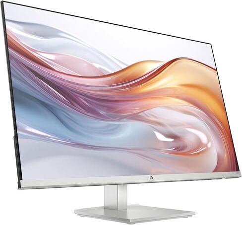 HP 24" FHD IPS (1920x1080) Monitor (Replaces M24FW) Bundle with Docztorm Dock, 100Hz Refresh Rate, HDMI, VGA, Flicker-Free, Ideal for Home & Business, White/Silver (2024 Latest Model) (2 Pack) in Saudi Arabia