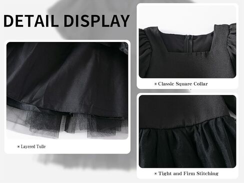 KARETT Summer Toddler Girl Dresses Tutu A Line Puffy Short Sleeve Casual Flower Girl Dress for Birthday Party 1-7Y in Kuwait