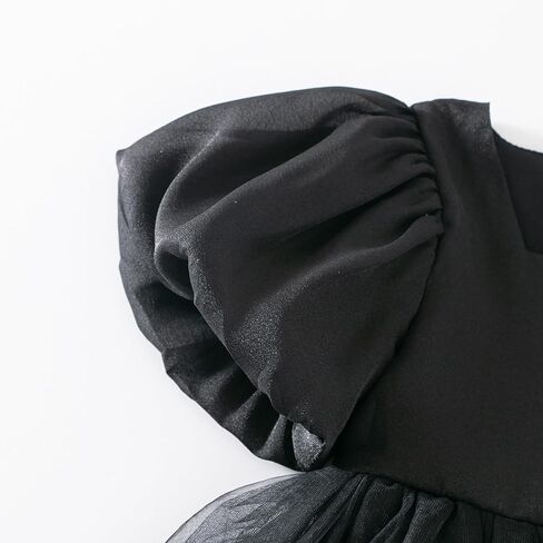 KARETT Summer Toddler Girl Dresses Tutu A Line Puffy Short Sleeve Casual Flower Girl Dress for Birthday Party 1-7Y in Kuwait