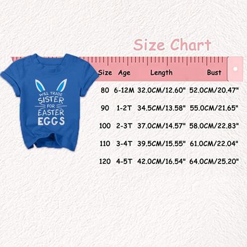 Baby Easter Shirt Trade Brother Sister for Easter Eggs Tshirt Toddler Bunny Short Sleeve Cotton Tops in Saudi Arabia