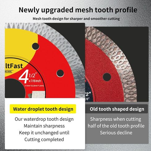 4 1/2 Diamond Blade for Grinder,7/8 Inch with 5/8" and 4/5" Washer,Tile Blades 4 1/2,for Angle Grinder Cutting Tile Granite Marble(3-Pack) in Kuwait