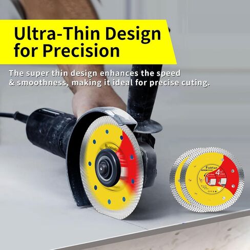 4 1/2 Diamond Blade for Grinder,7/8 Inch with 5/8" and 4/5" Washer,Tile Blades 4 1/2,for Angle Grinder Cutting Tile Granite Marble(3-Pack) in Kuwait