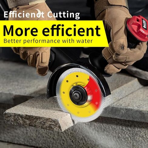 4 1/2 Diamond Blade for Grinder,7/8 Inch with 5/8" and 4/5" Washer,Tile Blades 4 1/2,for Angle Grinder Cutting Tile Granite Marble(3-Pack) in Kuwait