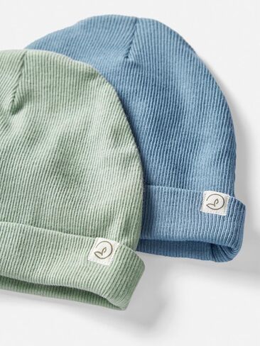 Little Planet by Carter's Unisex Baby 2-Pack Caps Made with Organic Cotton in Saudi Arabia