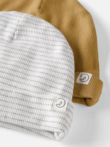 Little Planet by Carter's Unisex Baby 2-Pack Caps Made with Organic Cotton in Saudi Arabia