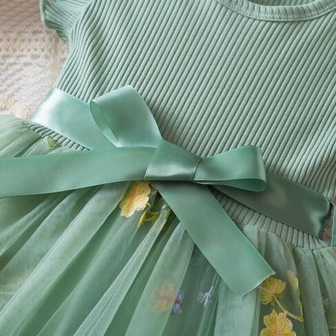 Toddler Girl Summer Dress Tulle Ruffle Sleeveless Baby Girl Fashion Casual Spring Dresses 1-5Y in Saudi Arabia