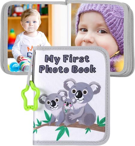 My First Family Album Baby Photo Album 5.5" x 7" First Year Baby Album Soft Baby Book First Year Baby Album Gift Set for Newborn Toddler Kids Baby Shower in Saudi Arabia
