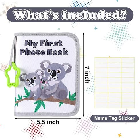 My First Family Album Baby Photo Album 5.5" x 7" First Year Baby Album Soft Baby Book First Year Baby Album Gift Set for Newborn Toddler Kids Baby Shower in Saudi Arabia